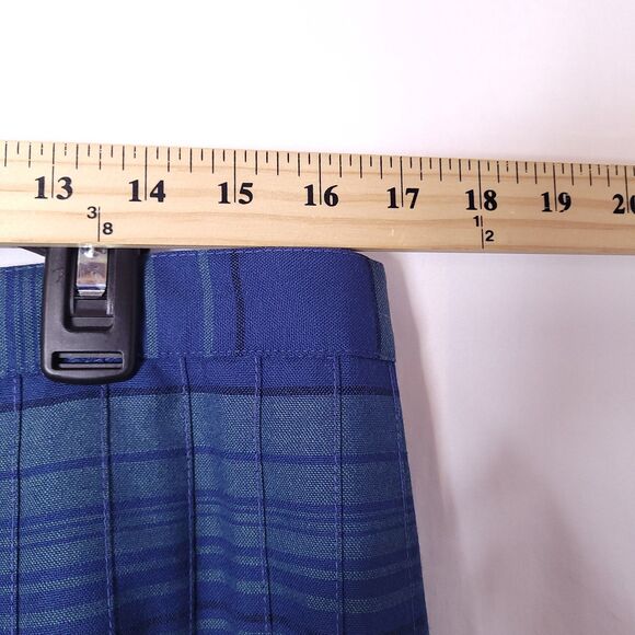 Pendleton Heritage Skirt 16 Plaid Blue, Green Virgin Wool Limited Edition - Picture 6 of 8